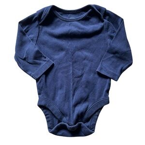 Old Navy Blue Long Sleeve Onesie | 3-6M